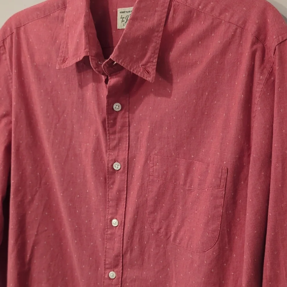 J.‎ Crew Men's Button-Down Shirt Classic Red size Medium